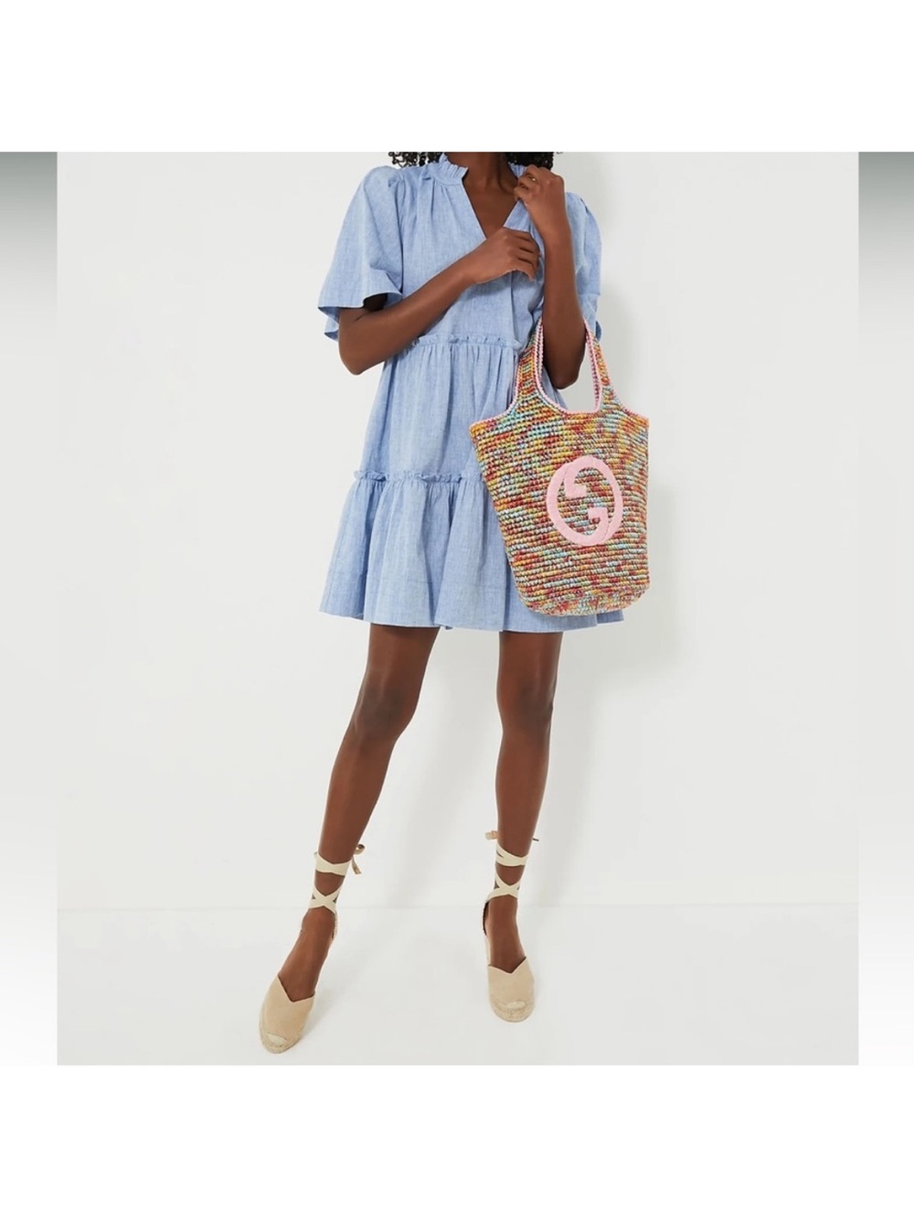 JY26 Tuckernuck Chambray Crawford Dress - Picture 3 of 10
